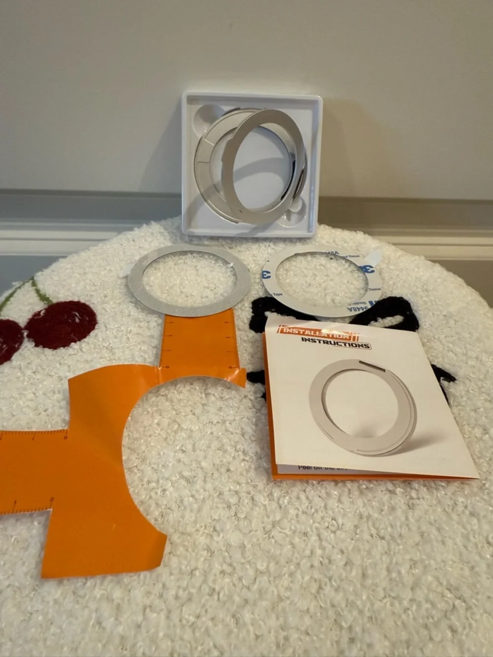 Magnetic Smartphone Ring Stand - silver